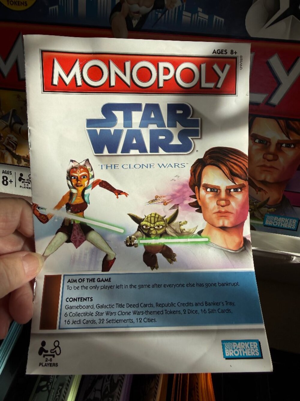 Star Wars Monopoly "The Clone Wars" Board Game